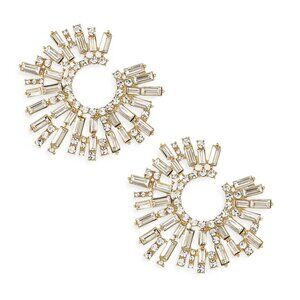 Ettika Gold and Silver Sunburst Earrings